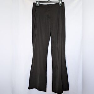 White House Black Market Classic Black Flare Split Leg Pants